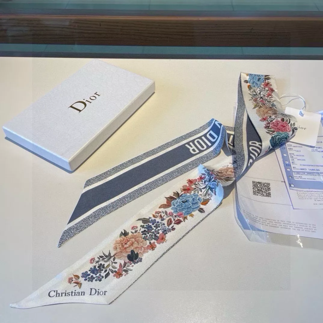 Christian Dior Silk Scarf Breathable 5072