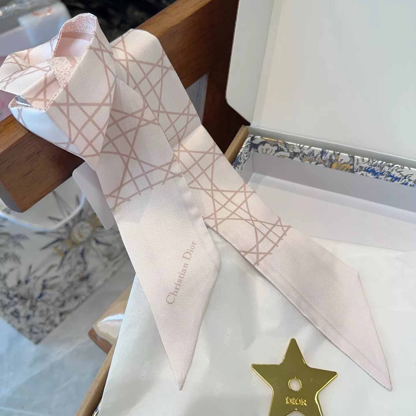 Christian Dior Silk Scarf Timeless 7282