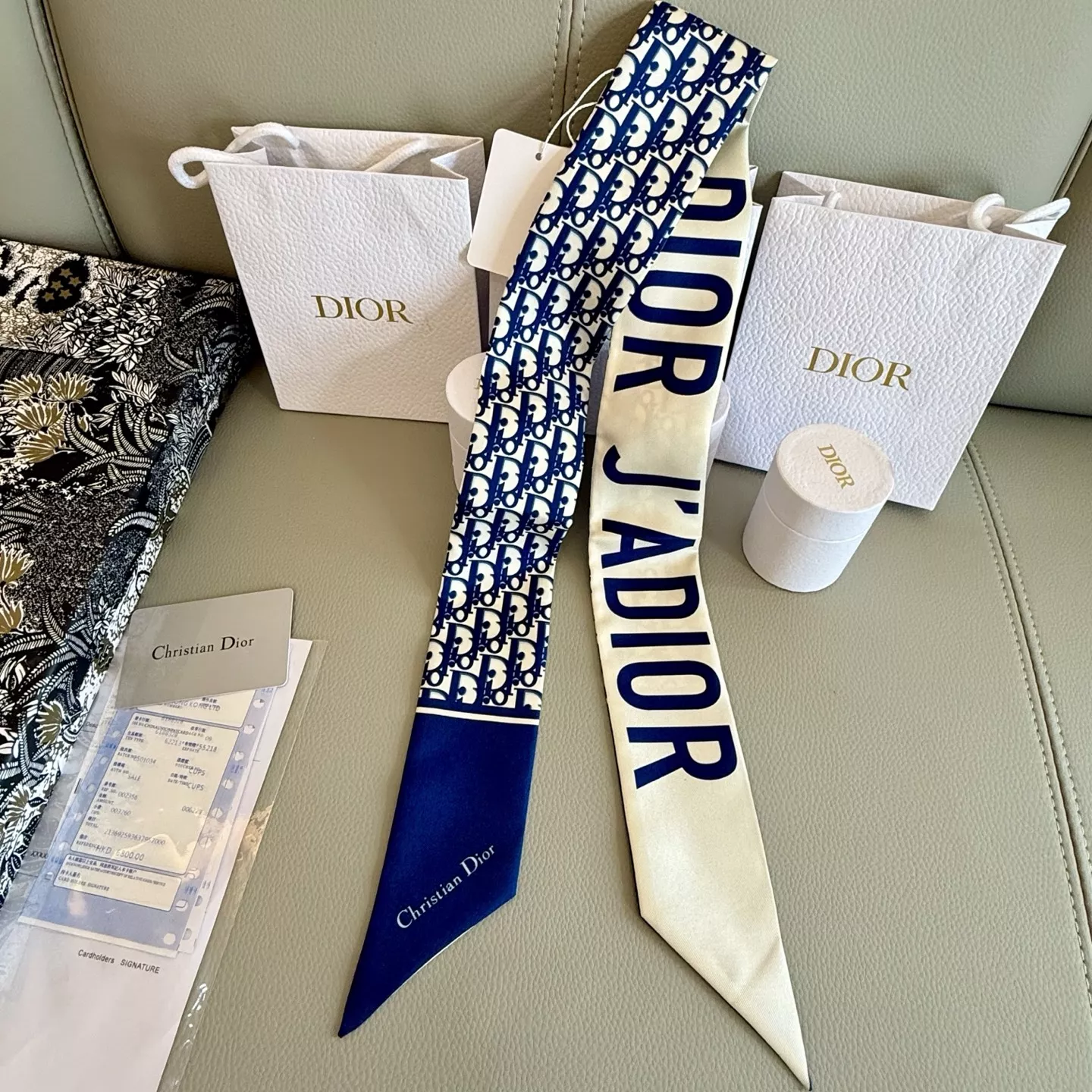 Christian Dior Silk Scarf Trendsetting 3186
