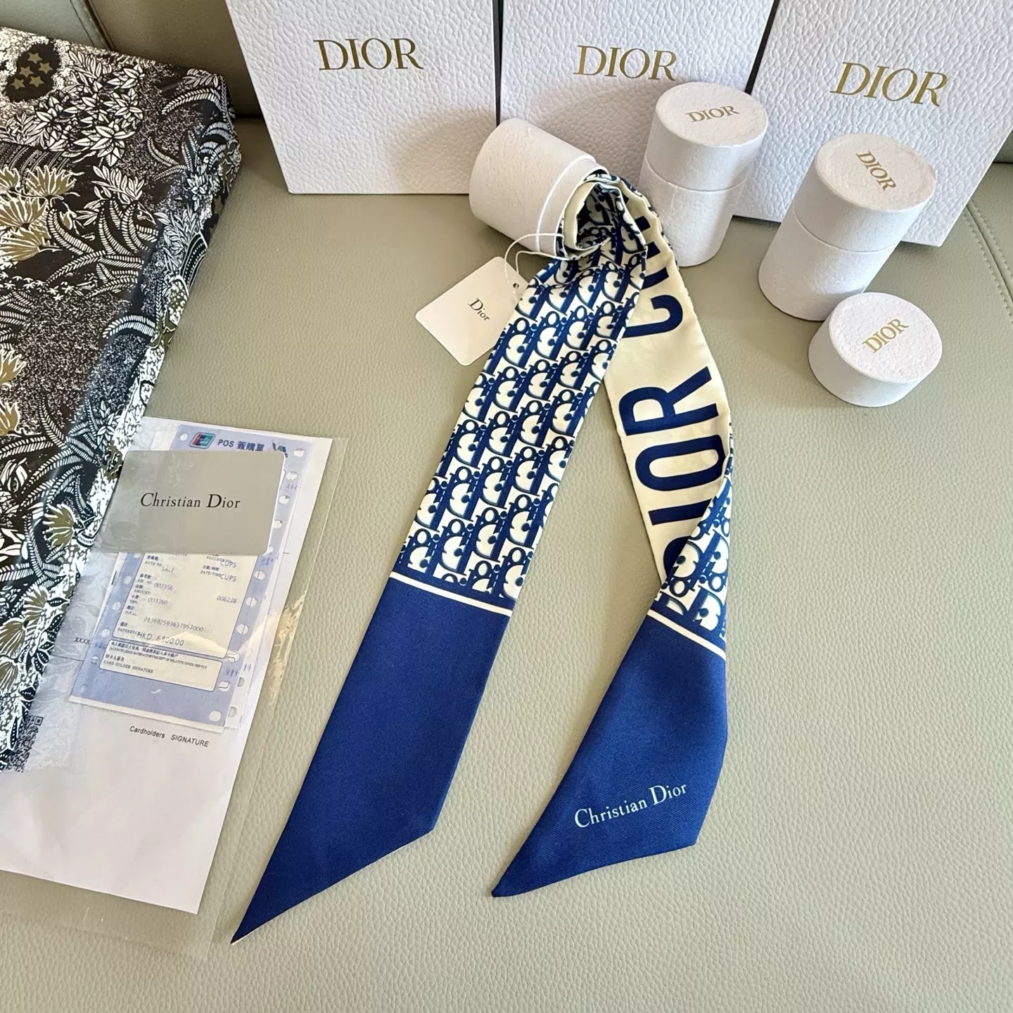 Christian Dior Silk Scarf Trendsetting 3186
