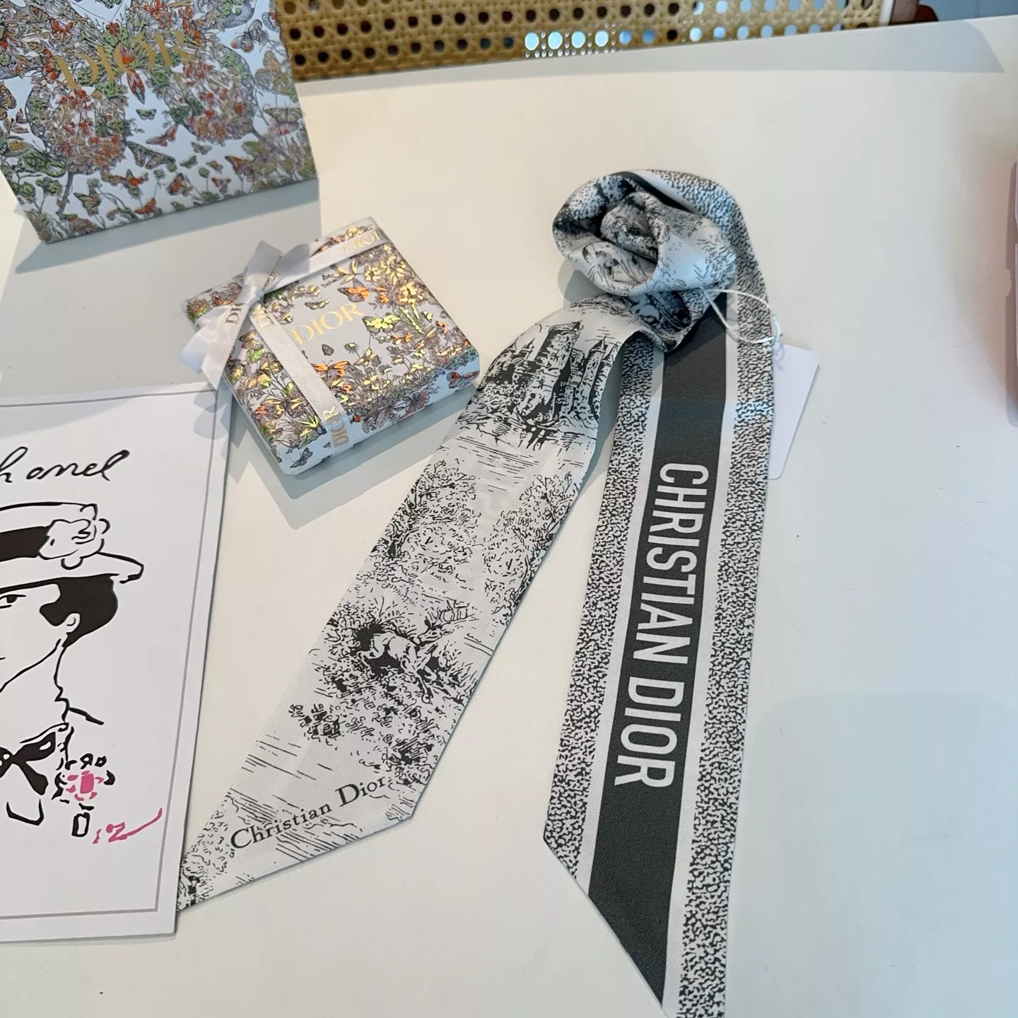 Christian Dior Silk Scarf Unique 412