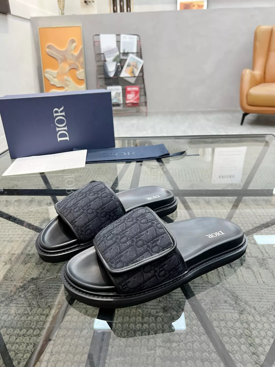 Christian Dior Slippers For Men Vibrant 6688