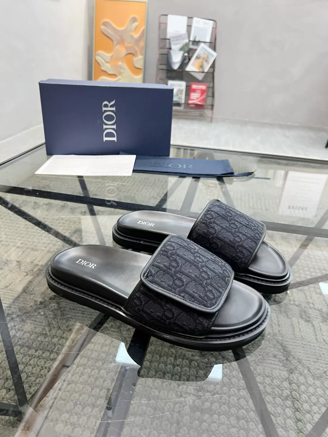 Christian Dior Slippers For Men Vibrant 6688