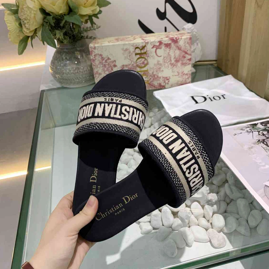 Christian Dior Slippers For Women Stylish 6417