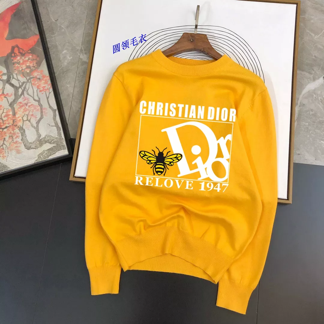 Christian Dior Sweaters Long Sleeved For Men Soft 3064