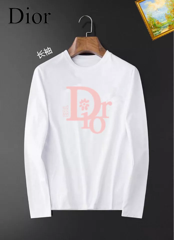 Christian Dior T-Shirts Long Sleeved For Unisex Breathable 5576