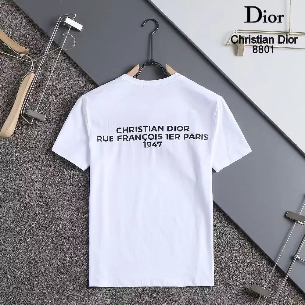Christian Dior T-Shirts Short Sleeved For Men Durable 5698
