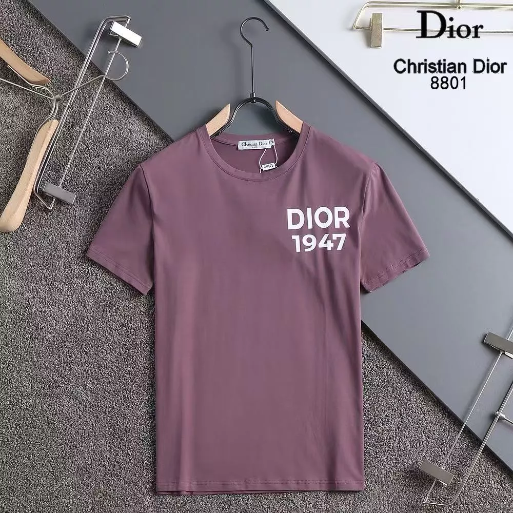 Christian Dior T-Shirts Short Sleeved For Men Flexible 4517