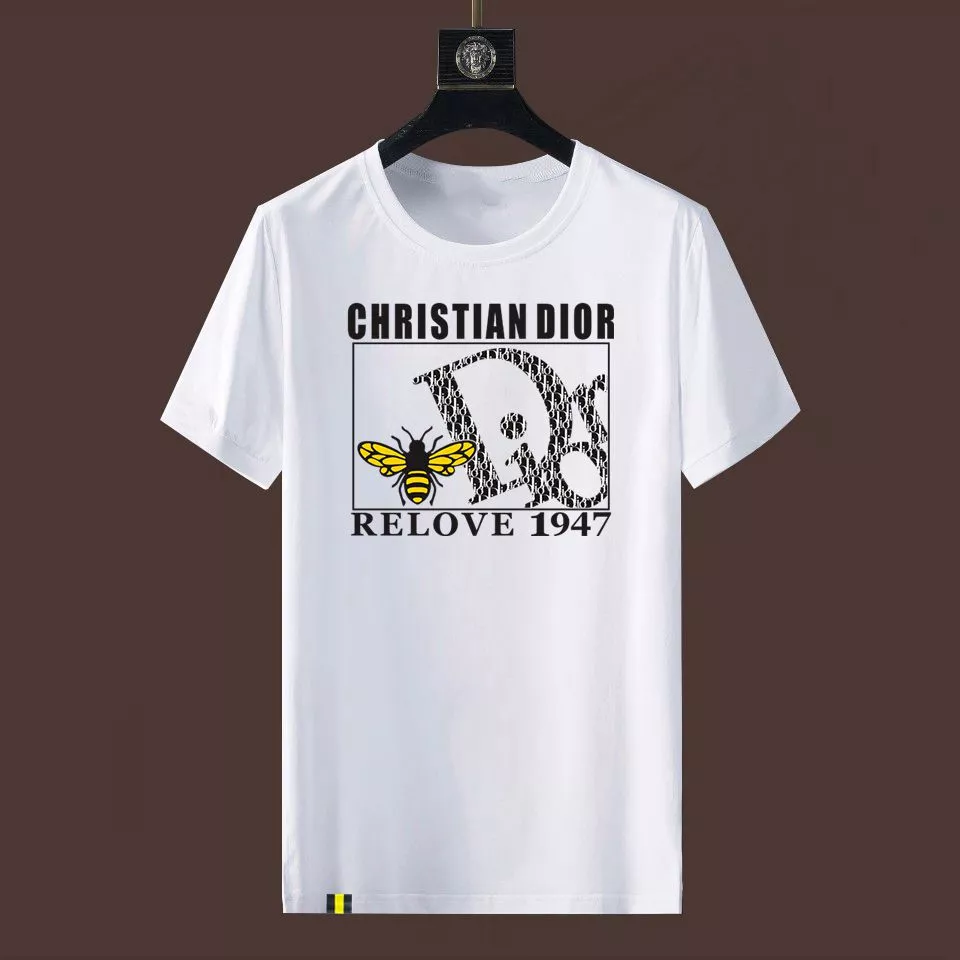 Christian Dior T-Shirts Short Sleeved For Men Sleek 7725