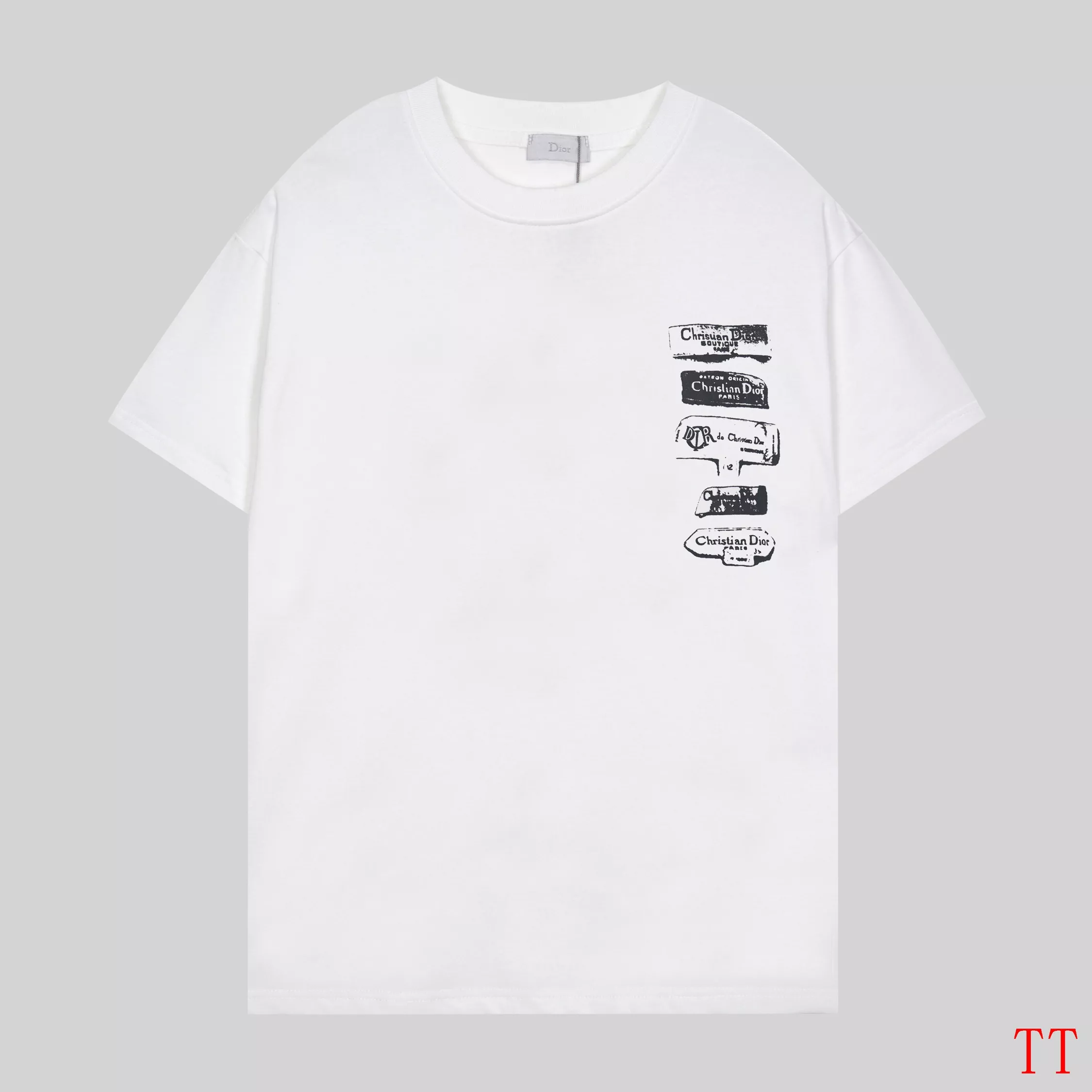 Christian Dior T-Shirts Short Sleeved For Unisex Bright 3442