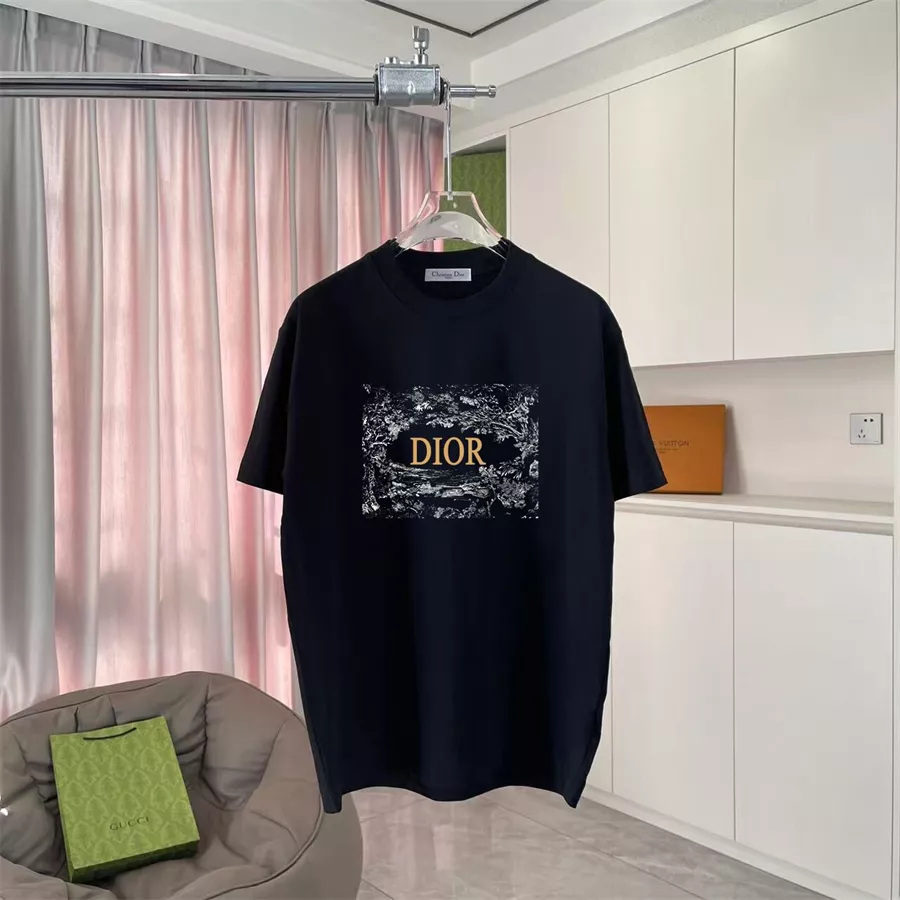 Christian Dior T-Shirts Short Sleeved For Unisex Comfortable 1231