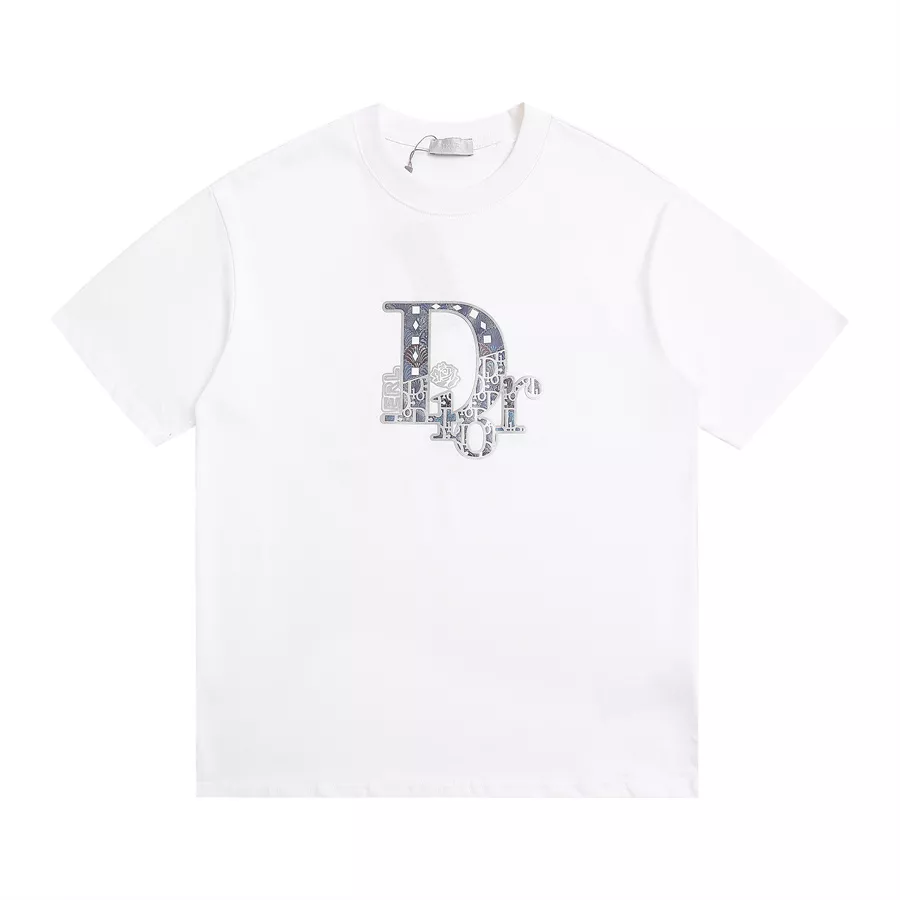 Christian Dior T-Shirts Short Sleeved For Unisex Compact 5466