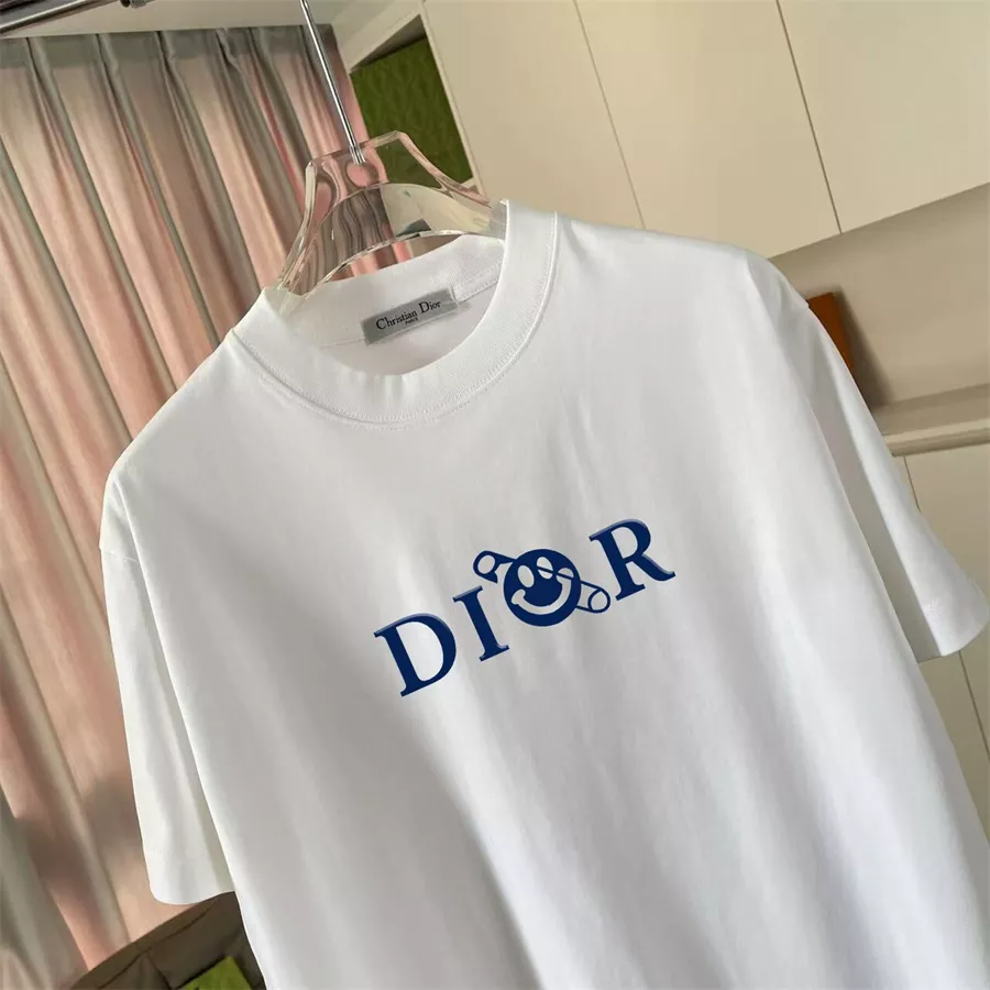Christian Dior T-Shirts Short Sleeved For Unisex Compact 7637