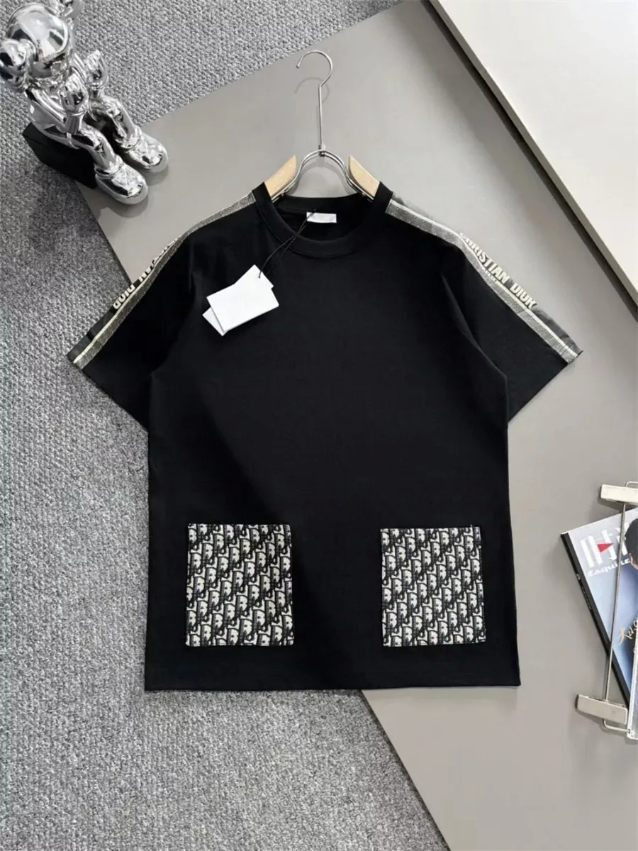 Christian Dior T-Shirts Short Sleeved For Unisex Cozy 6653