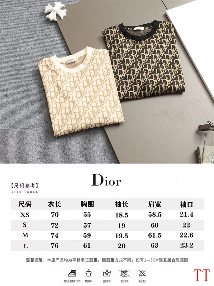 Christian Dior T-Shirts Short Sleeved For Unisex DailyWear 8726