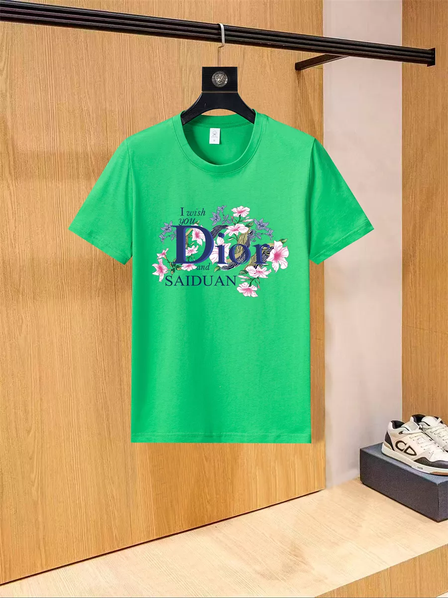 Christian Dior T-Shirts Short Sleeved For Unisex Durable 2660