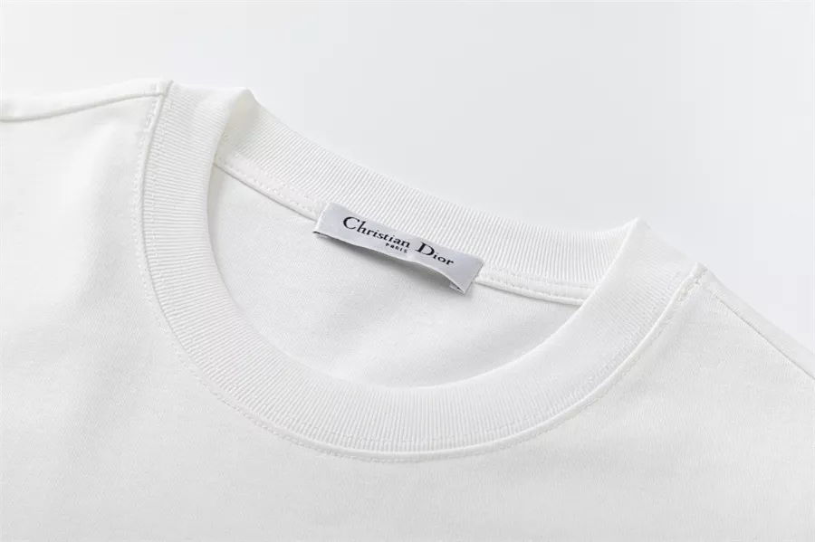 Christian Dior T-Shirts Short Sleeved For Unisex Efficient 8974