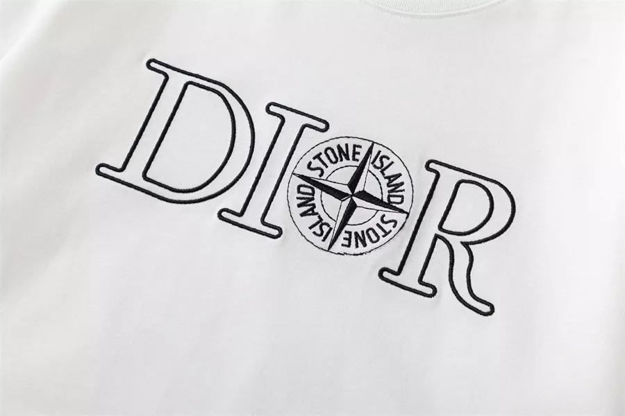 Christian Dior T-Shirts Short Sleeved For Unisex Efficient 8974
