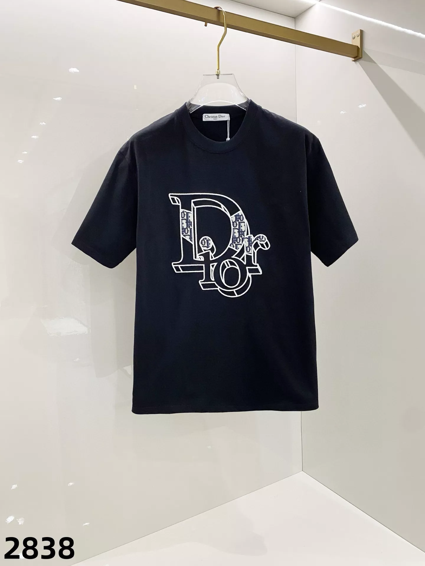 Christian Dior T-Shirts Short Sleeved For Unisex Elegant 3473