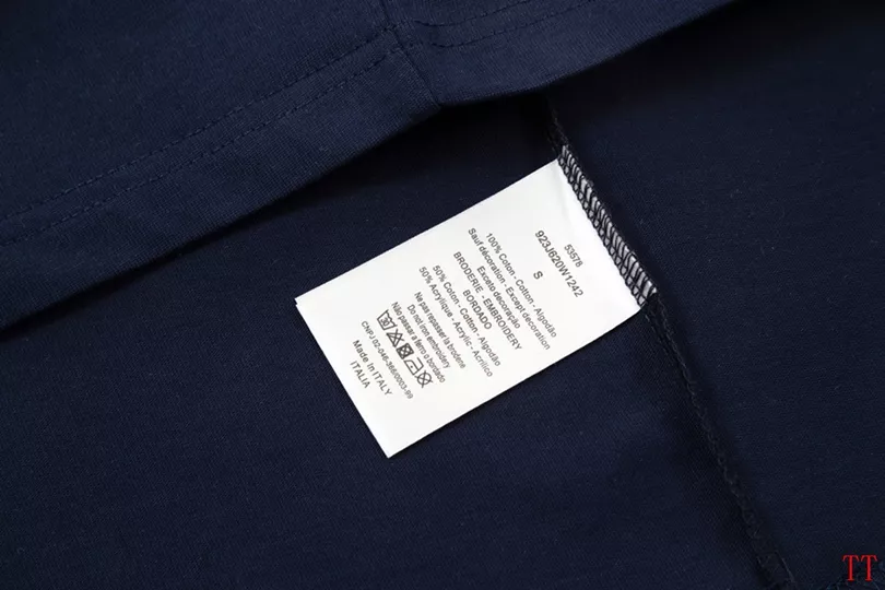 Christian Dior T-Shirts Short Sleeved For Unisex Flexible 3871