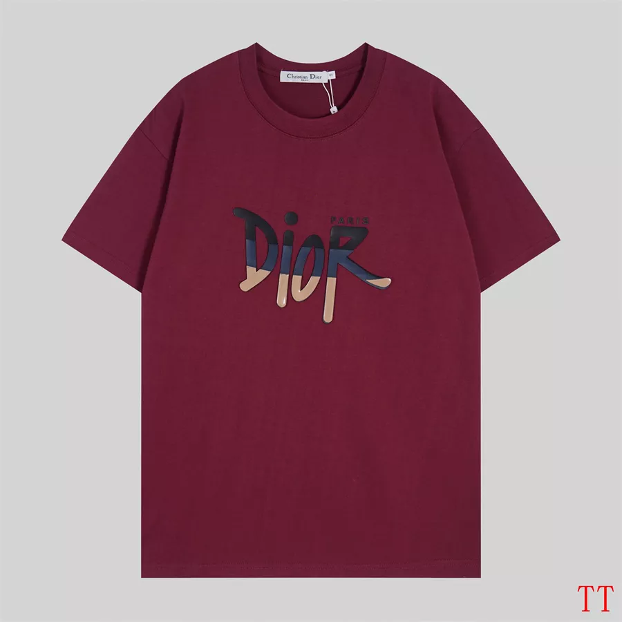 Christian Dior T-Shirts Short Sleeved For Unisex Modern 7919