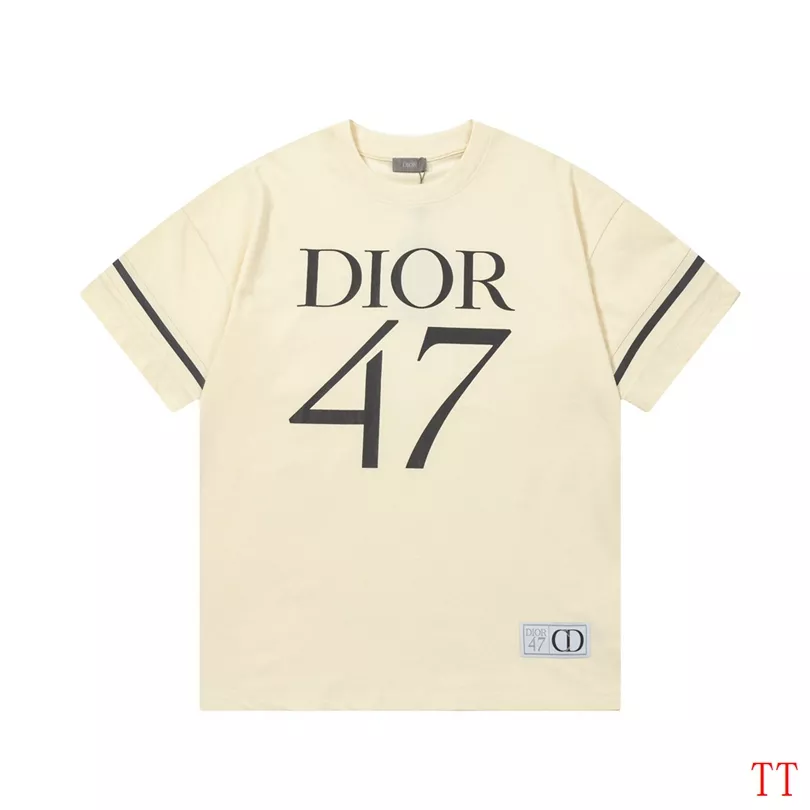 Christian Dior T-Shirts Short Sleeved For Unisex NewStyle 1247