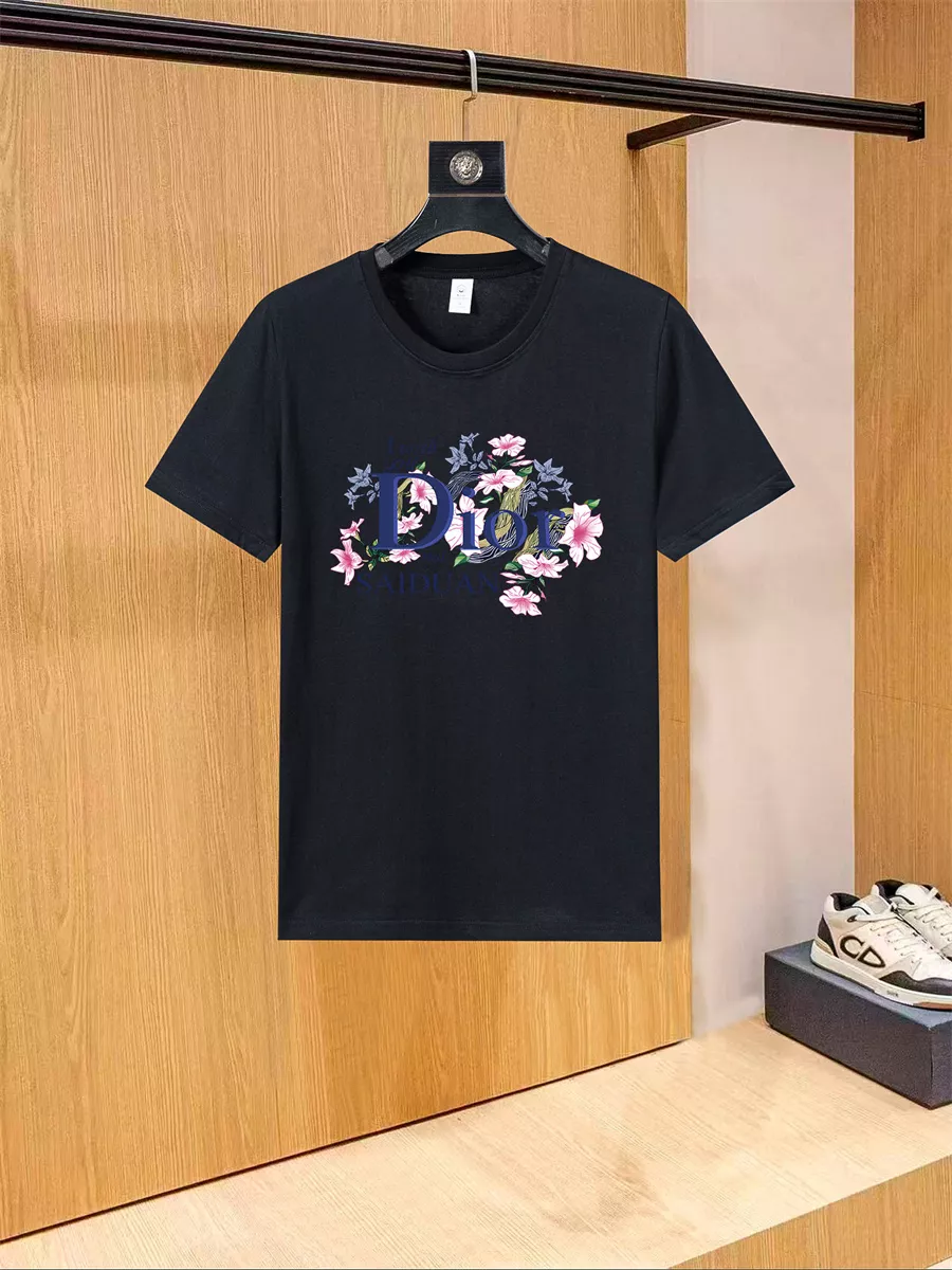 Christian Dior T-Shirts Short Sleeved For Unisex Refined 2414