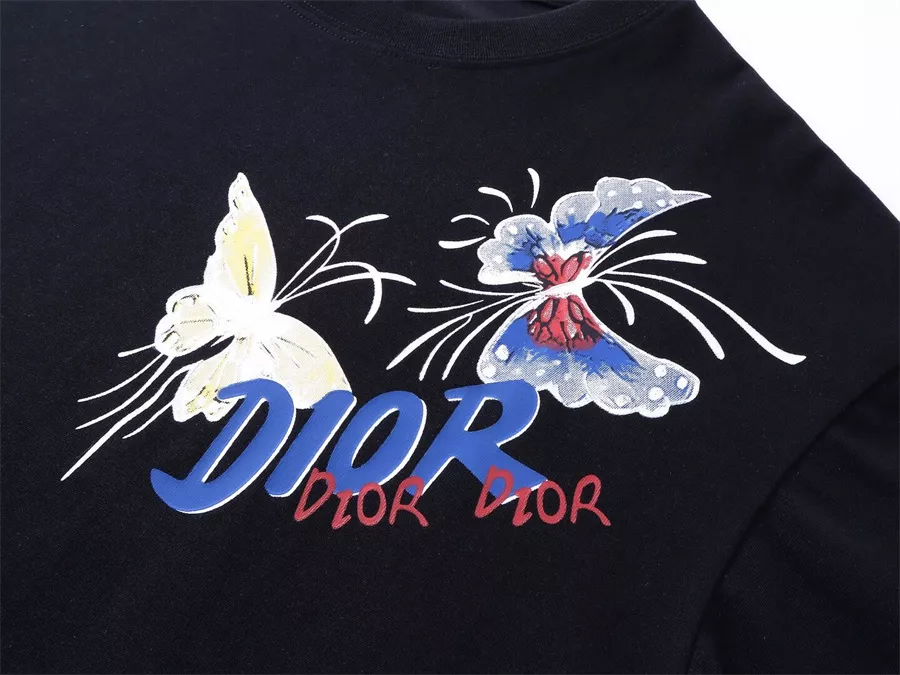 Christian Dior T-Shirts Short Sleeved For Unisex Sleek 2655