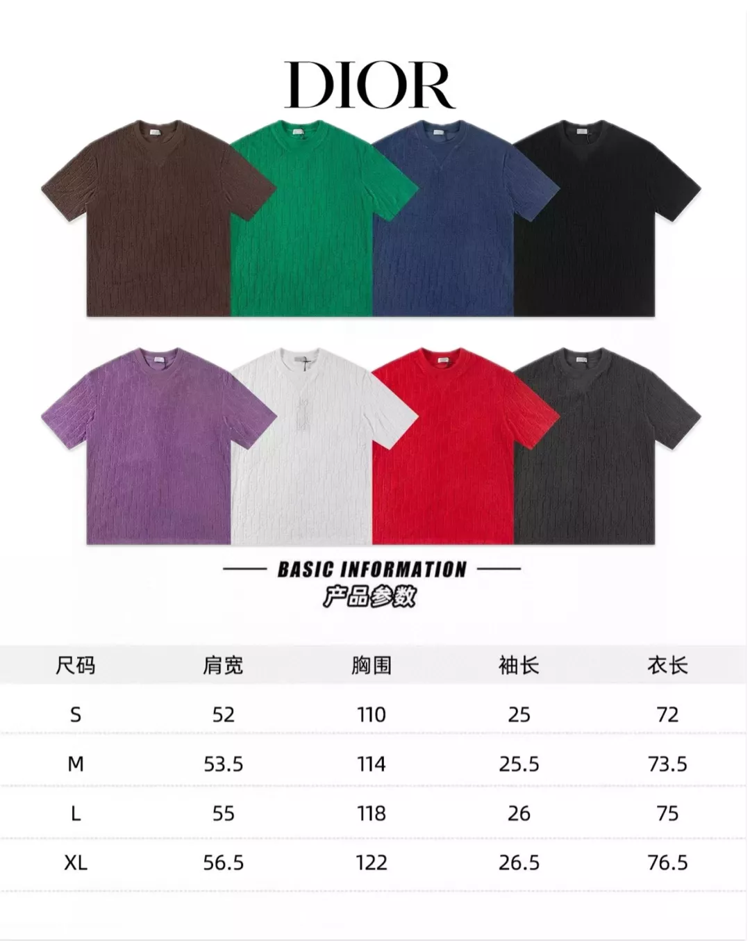 Christian Dior T-Shirts Short Sleeved For Unisex Sophisticated 8851