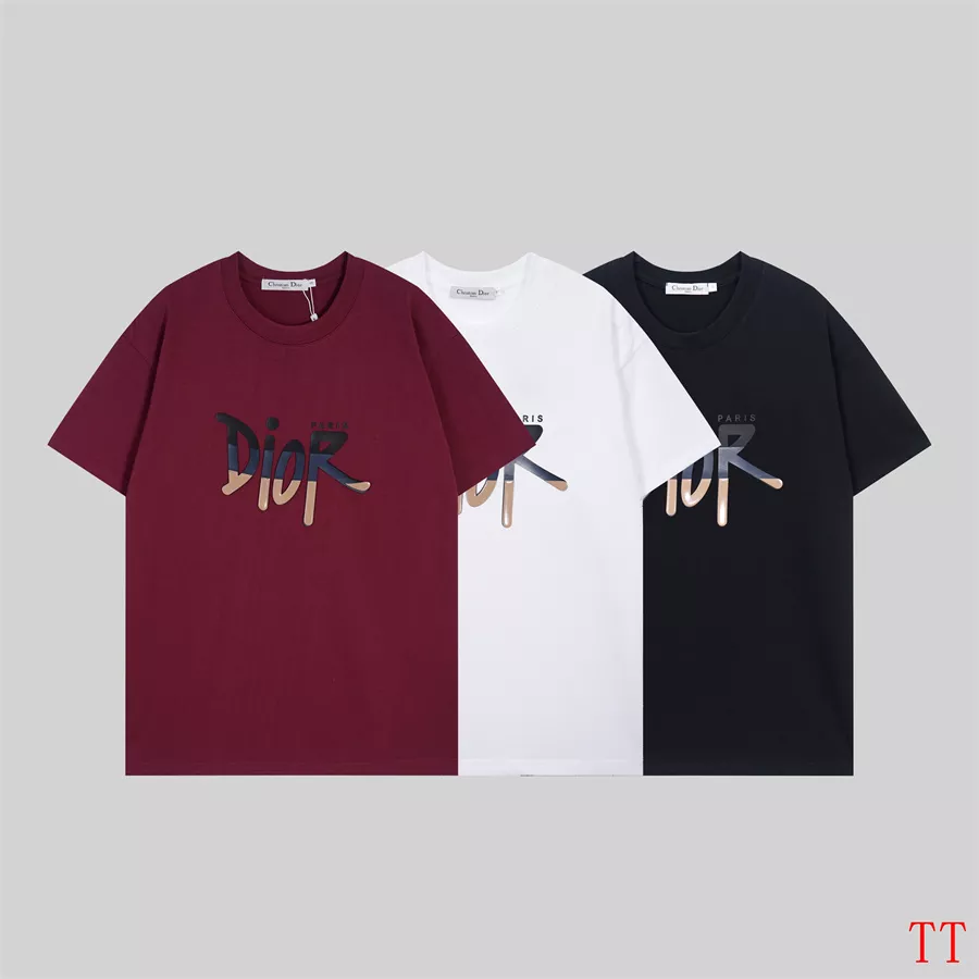 Christian Dior T-Shirts Short Sleeved For Unisex StreetReady 1110