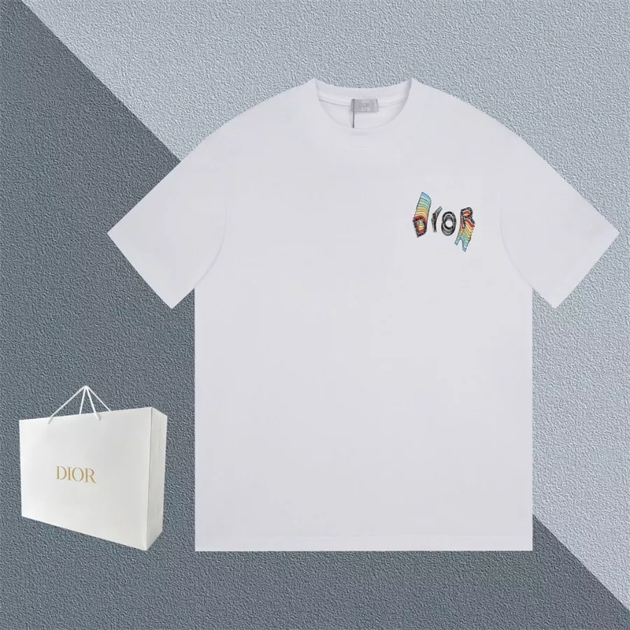 Christian Dior T-Shirts Short Sleeved For Unisex Stylish 7712