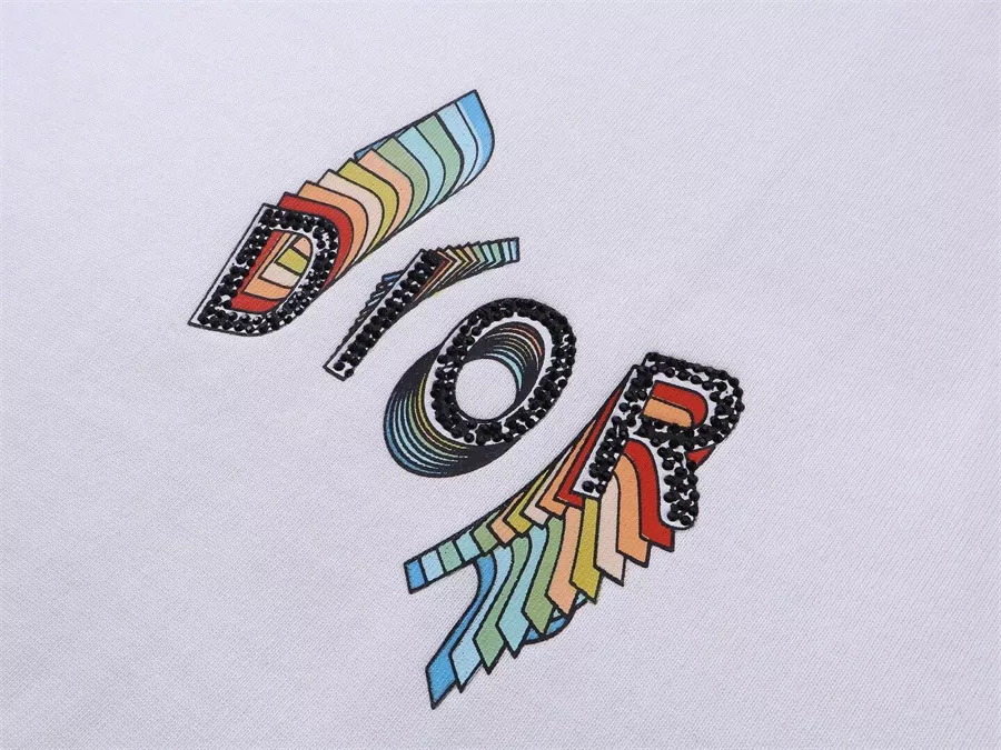 Christian Dior T-Shirts Short Sleeved For Unisex Stylish 7712