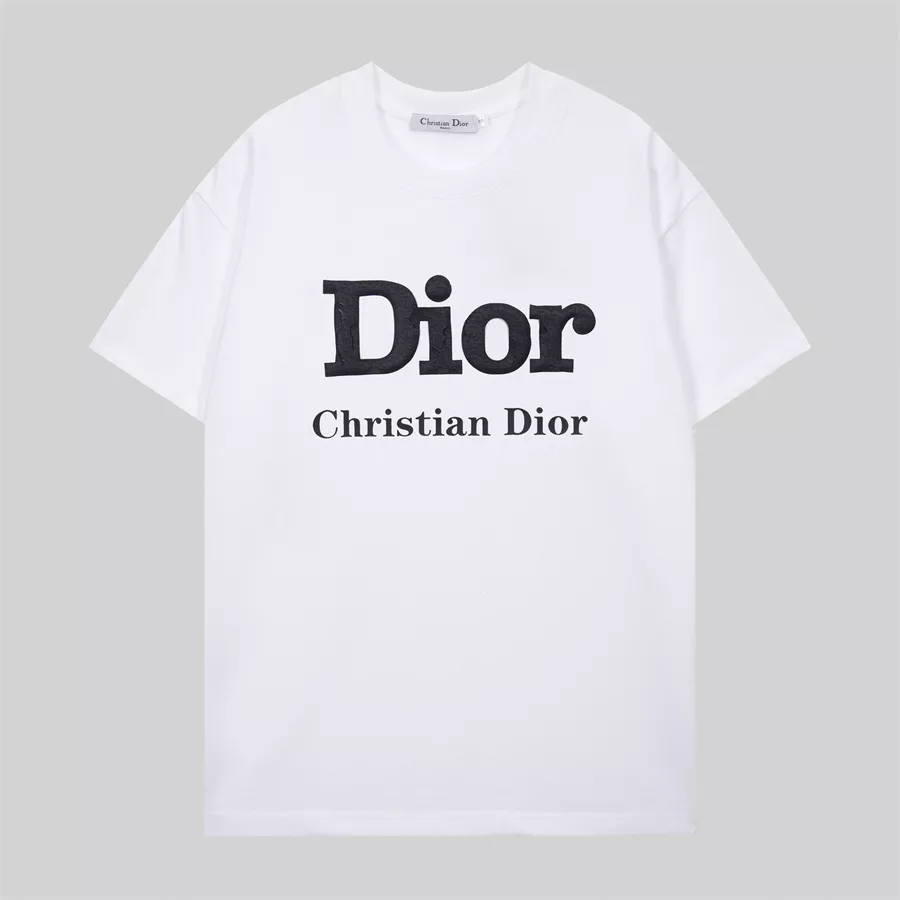 Christian Dior T-Shirts Short Sleeved For Unisex Vibrant 8788