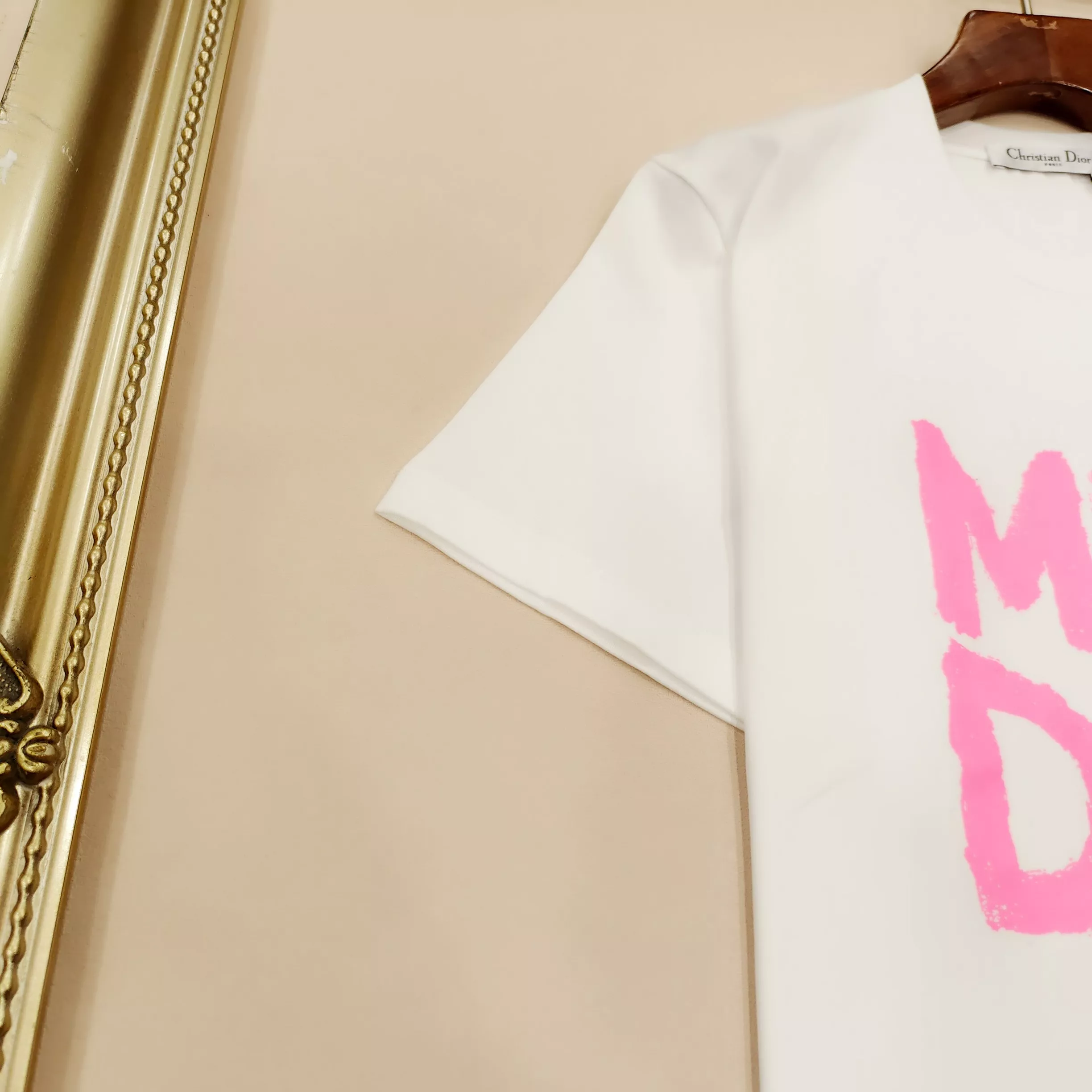 Christian Dior T-Shirts Short Sleeved For Women Versatile 7709
