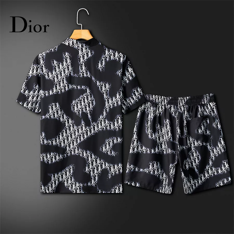 Christian Dior Tracksuits Short Sleeved For Men Refined 8617