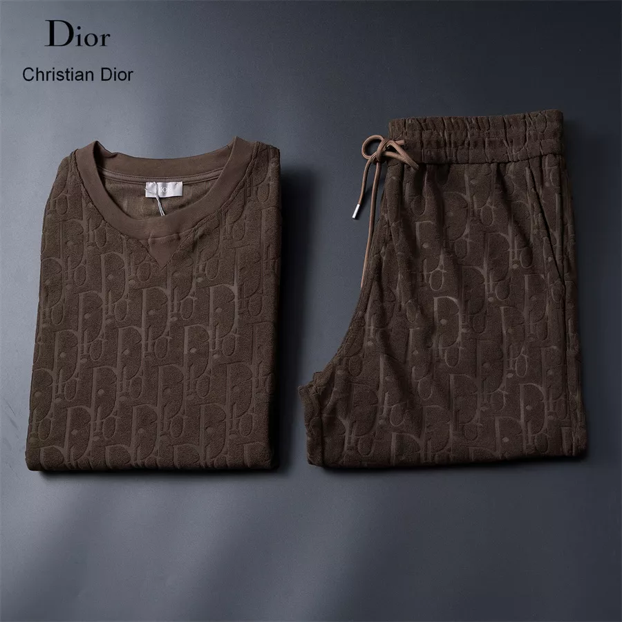 Christian Dior Tracksuits Short Sleeved For Unisex Breathable 641