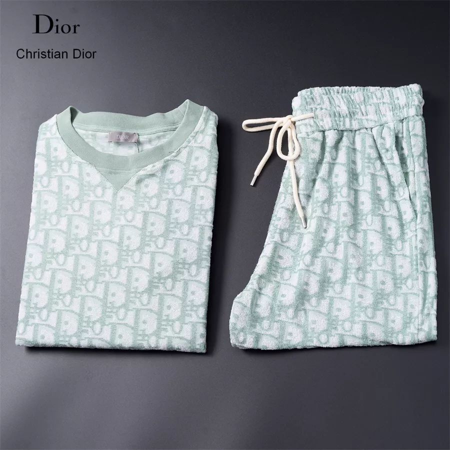 Christian Dior Tracksuits Short Sleeved For Unisex Practical 7435