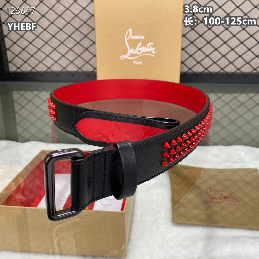 Christian Louboutin CL AAA Quality Belts For Men Minimalist 8482