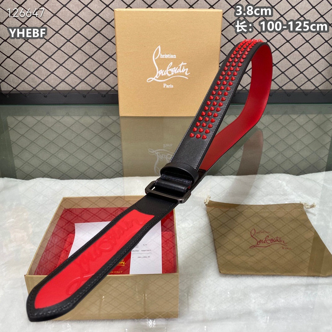 Christian Louboutin CL AAA Quality Belts For Men Minimalist 8482