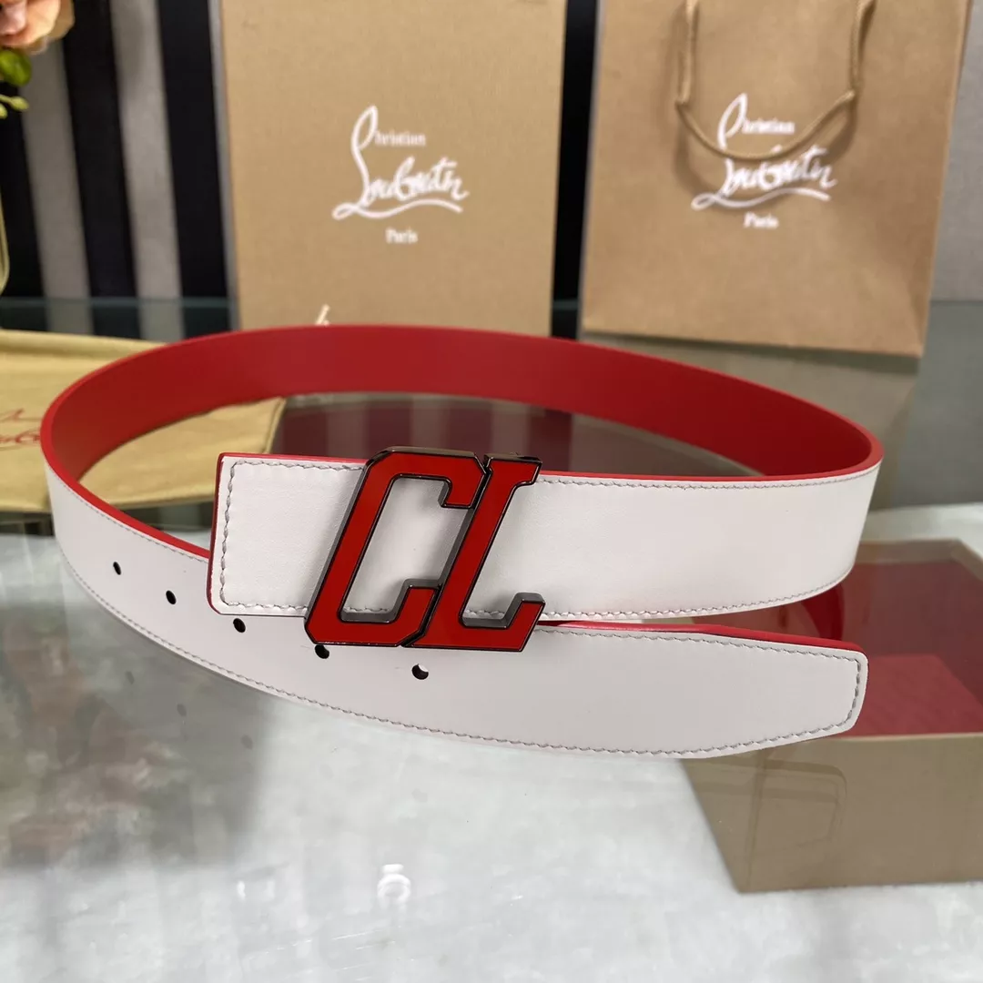Christian Louboutin CL AAA Quality Belts In 3.5cm For Men Breathable 5588