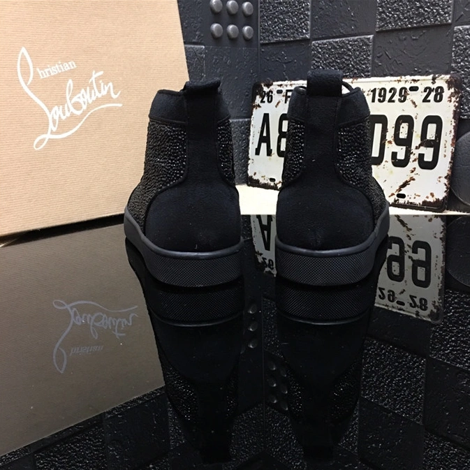 Christian Louboutin CL High Tops Shoes For Men Bright 9032