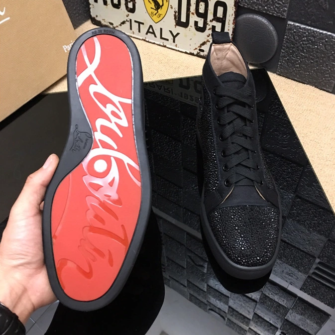 Christian Louboutin CL High Tops Shoes For Men Bright 9032