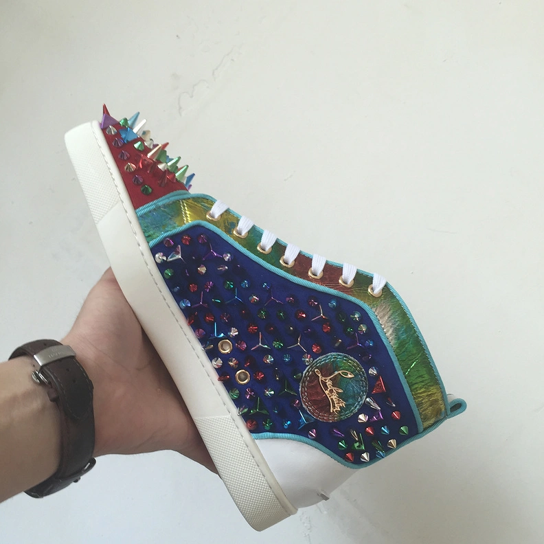 Christian Louboutin CL High Tops Shoes For Men Durable 2714