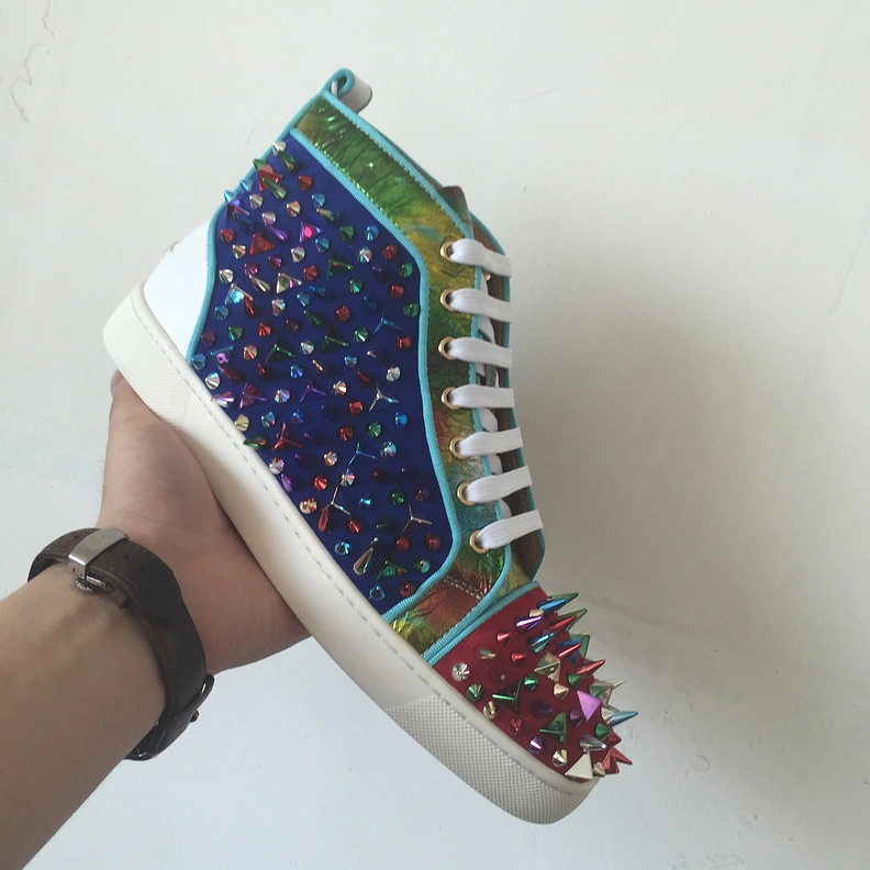 Christian Louboutin CL High Tops Shoes For Men Durable 2714
