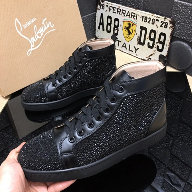 Christian Louboutin CL High Tops Shoes For Men GoodFit 2186