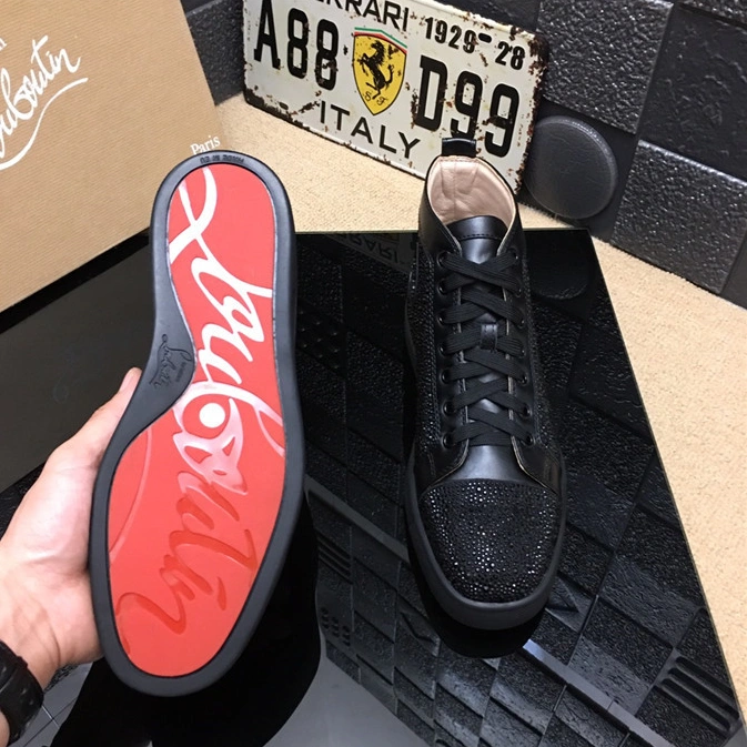 Christian Louboutin CL High Tops Shoes For Men GoodFit 2186