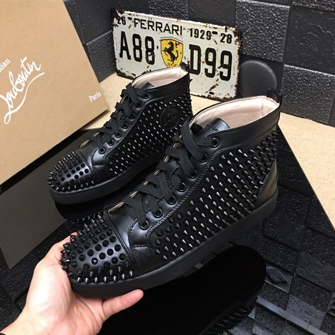 Christian Louboutin CL High Tops Shoes For Men Unique 3436