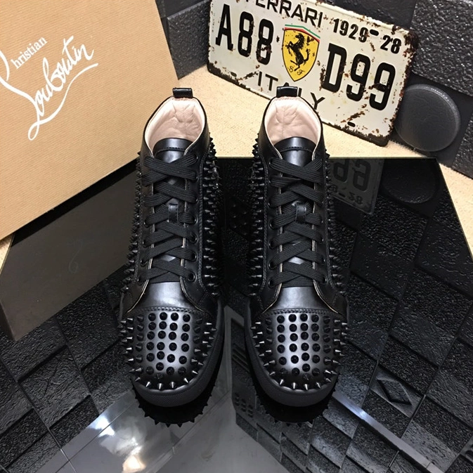 Christian Louboutin CL High Tops Shoes For Men Unique 3436