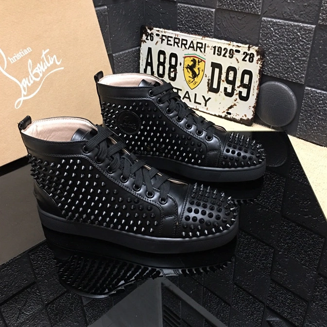 Christian Louboutin CL High Tops Shoes For Men Unique 3436