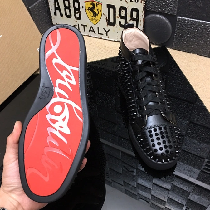 Christian Louboutin CL High Tops Shoes For Men Unique 3436